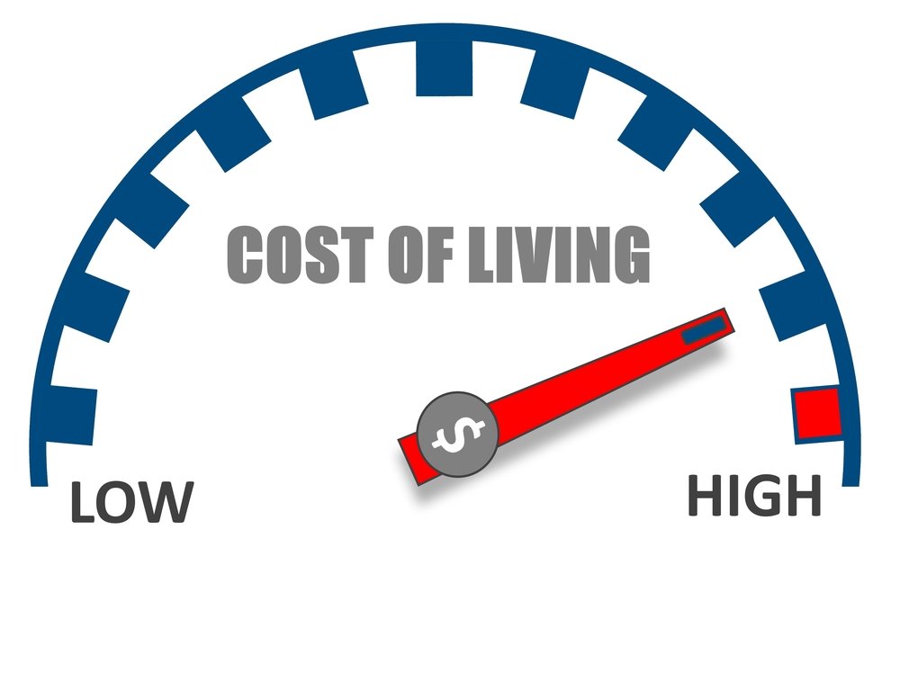 To higher costs in the. Cost of Living. High cost of Living. Low-cost Living. Cost picture.